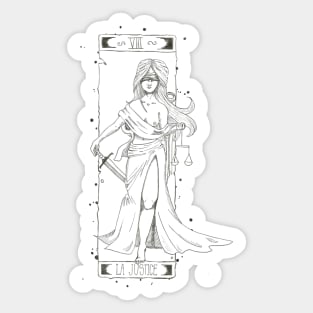 Tarot cards : Justice Sticker